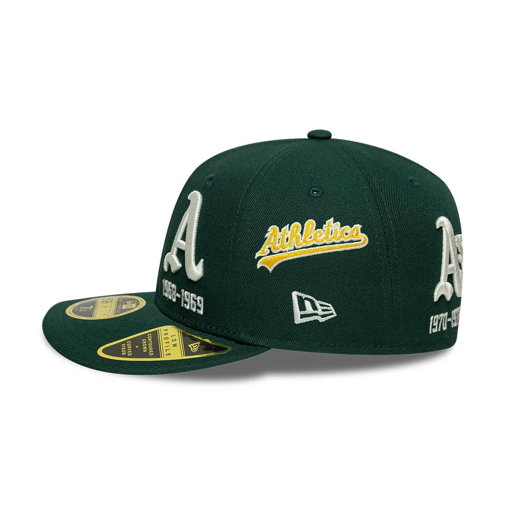 Athletics MLB Historic Dark Green Low Profile 59FIFTY Fitted Cap-Benirox