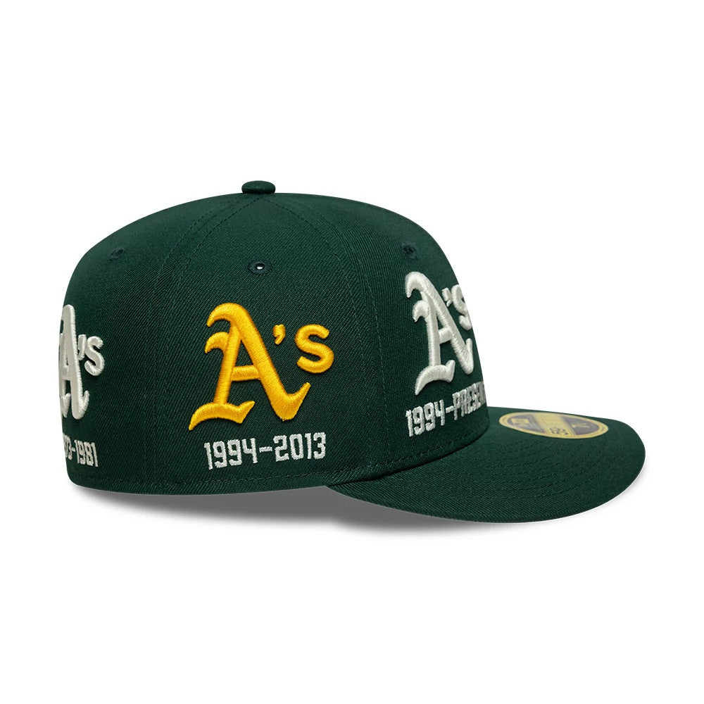 Athletics MLB Historic Dark Green Low Profile 59FIFTY Fitted Cap-Benirox