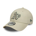 Athletics MLB Team Outline Cream 9FORTY Adjustable Cap-Benirox