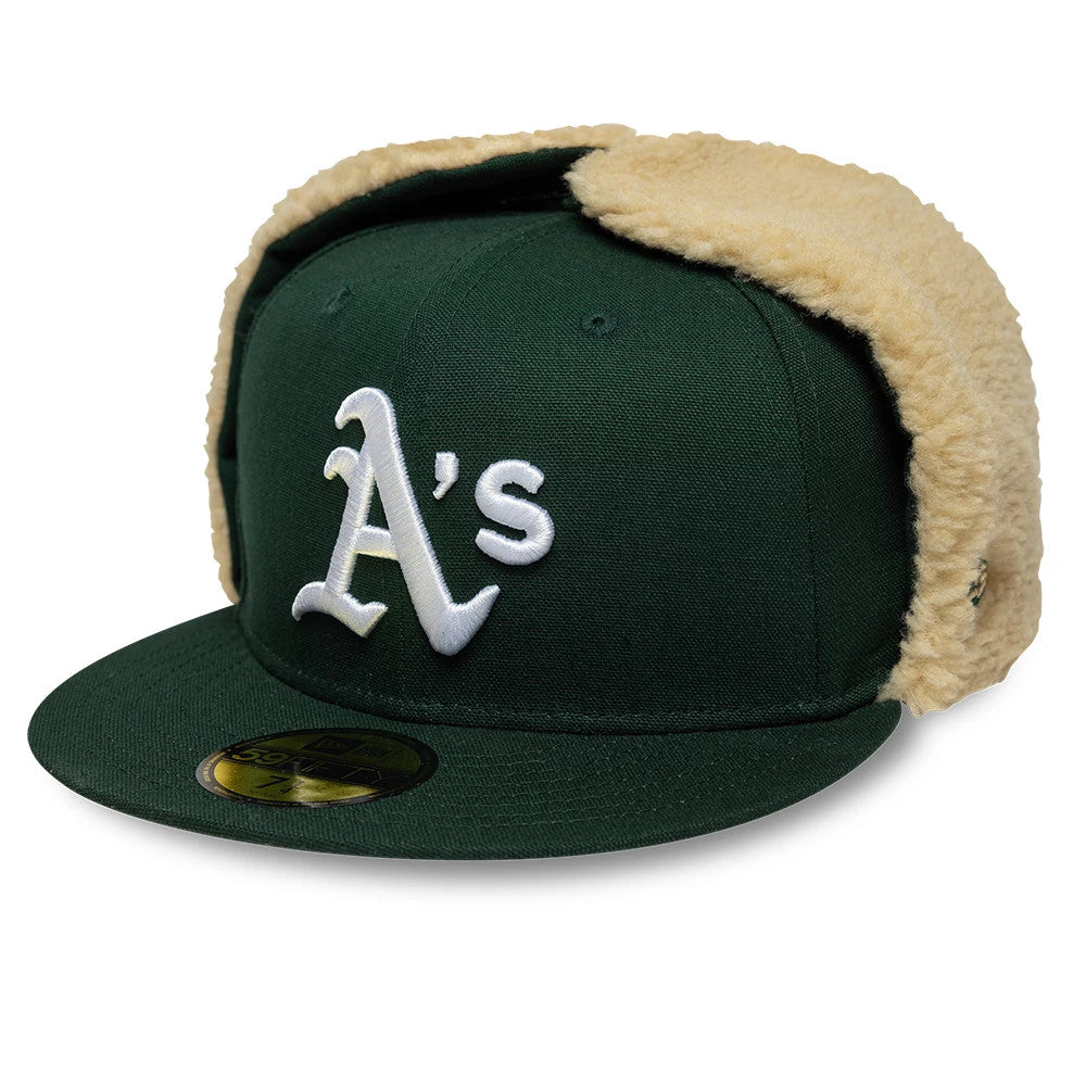 Athletics MLB World Series Dark Green Dogear 59FIFTY Fitted Cap-Benirox