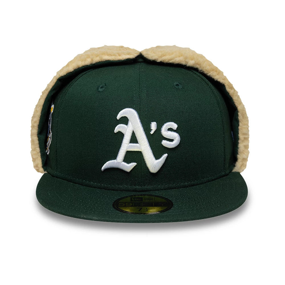 Athletics MLB World Series Dark Green Dogear 59FIFTY Fitted Cap-Benirox