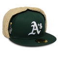 Athletics MLB World Series Dark Green Dogear 59FIFTY Fitted Cap-Benirox