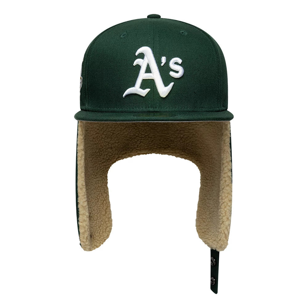 Athletics MLB World Series Dark Green Dogear 59FIFTY Fitted Cap-Benirox