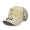 LA Dodgers MLB Cord Cream 9FORTY A-Frame Trucker Adjustable Cap-Benirox