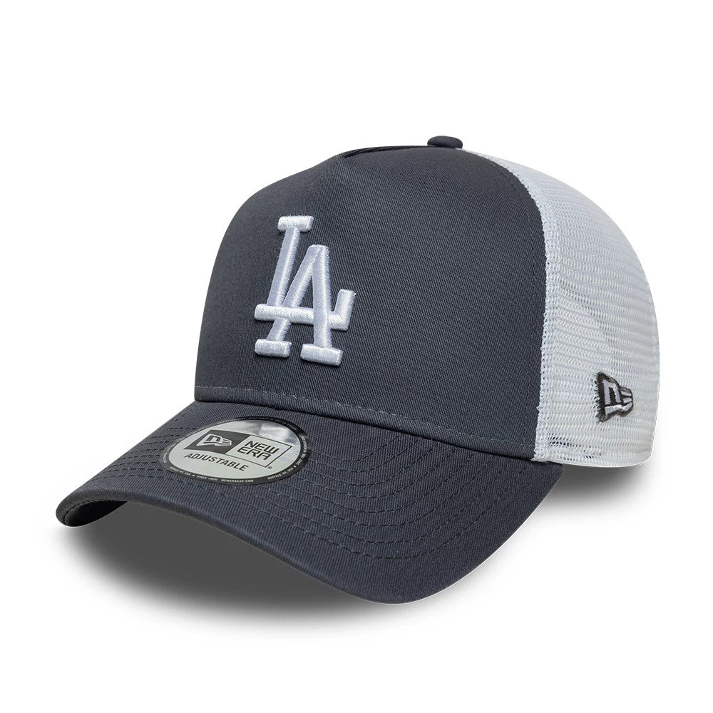 LA Dodgers MLB League Essential Grey 9FORTY A-Frame Trucker Adjustable Cap-Benirox