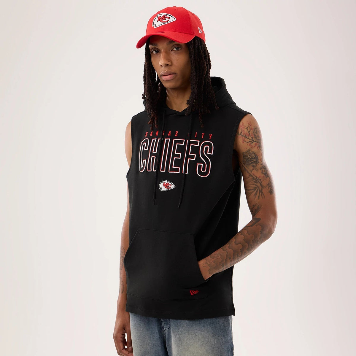 Kansas City Chiefs NFL Sideline 2026 Black Tank Top-Benirox