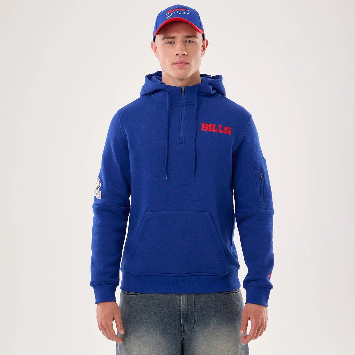 Buffalo Bills NFL Sideline 2026 Blue Pullover Hoodie-Benirox