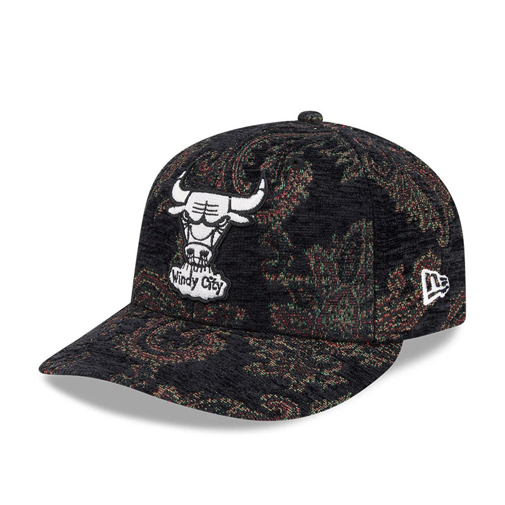 Chicago Bulls NBA Jacquard Chenille Black 59FIFTY Fitted Cap-Benirox