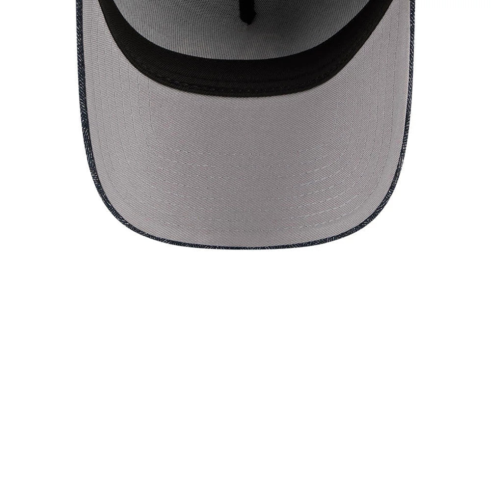 Athletics MLB Herringbone Denim Navy 59FORTY A-Frame Fitted Cap-Benirox