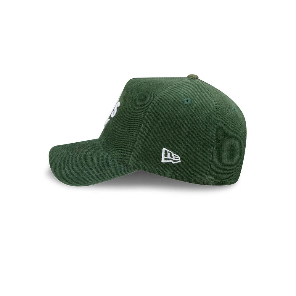 Athletics MLB Snow Wash Cord Dark Green 59FORTY A-Frame Fitted Cap-Benirox