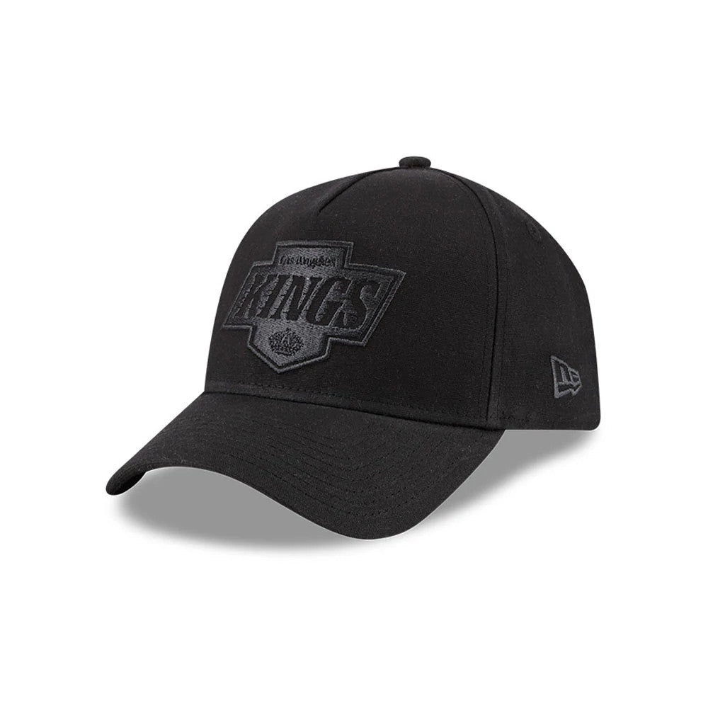 Kings NHL Waxy Canvas Black 59FORTY A-Frame Fitted Cap-Benirox