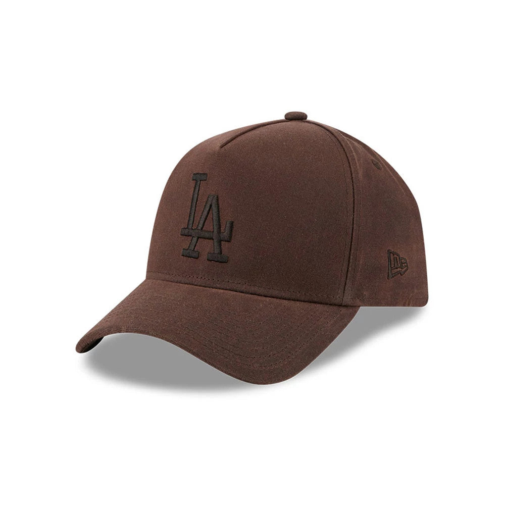 Dodgers MLB Waxy Canvas Open Brown 59FORTY A-Frame Fitted Cap-Benirox