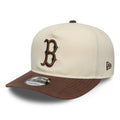Boston Red Sox MLB Suede Visor Cream 9FIFTY A-Frame Adjustable Cap-Benirox