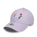 Atlanta Braves Womens MLB Floral Icon Pastel Purple 9FORTY Adjustable Cap-Benirox