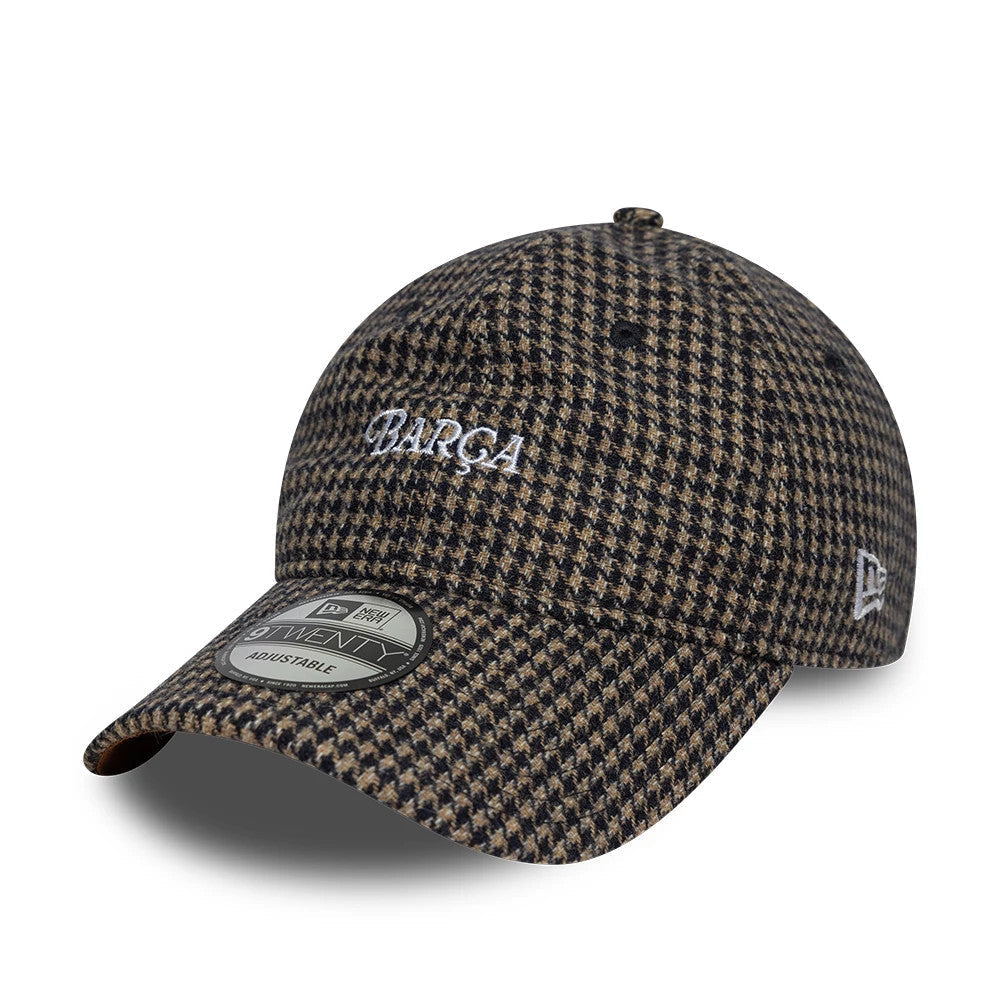 FC Barcelona Herringbone Open Brown 9TWENTY Adjustable Cap-Benirox