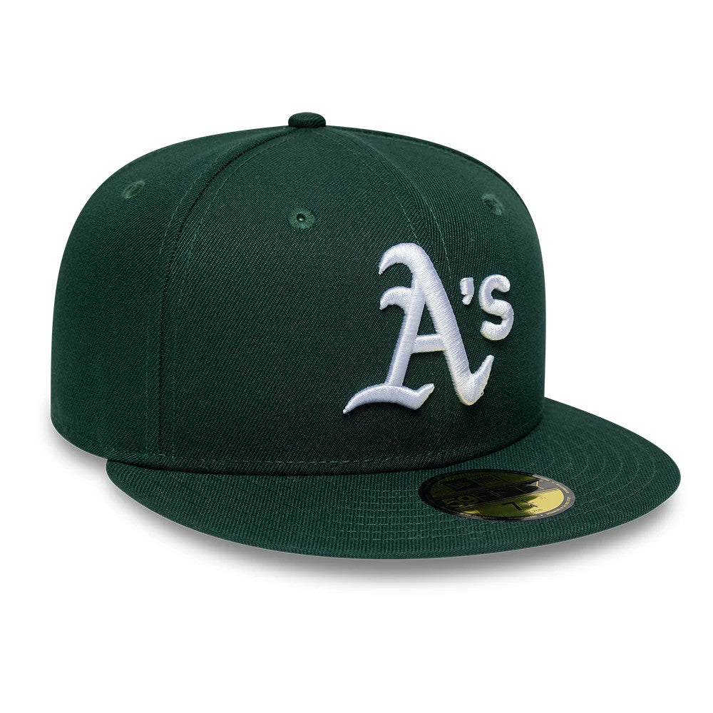 Athletics MLB League Essential Dark Green 59FIFTY Fitted Cap-Benirox