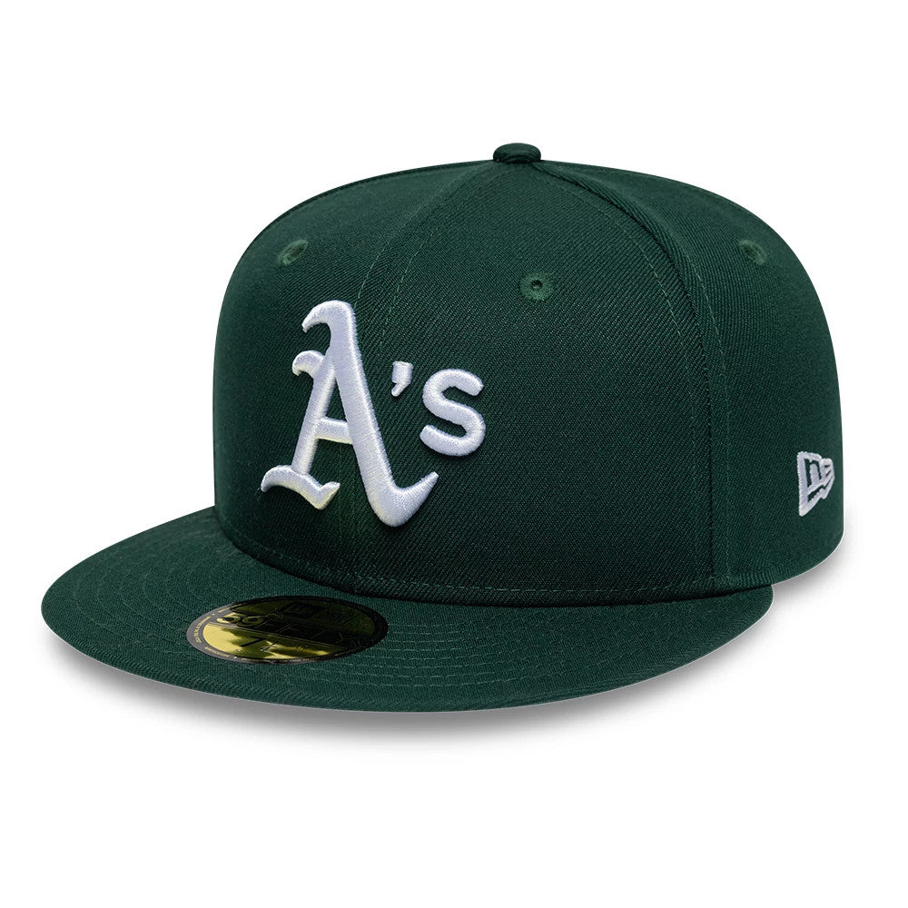 Athletics MLB League Essential Dark Green 59FIFTY Fitted Cap-Benirox