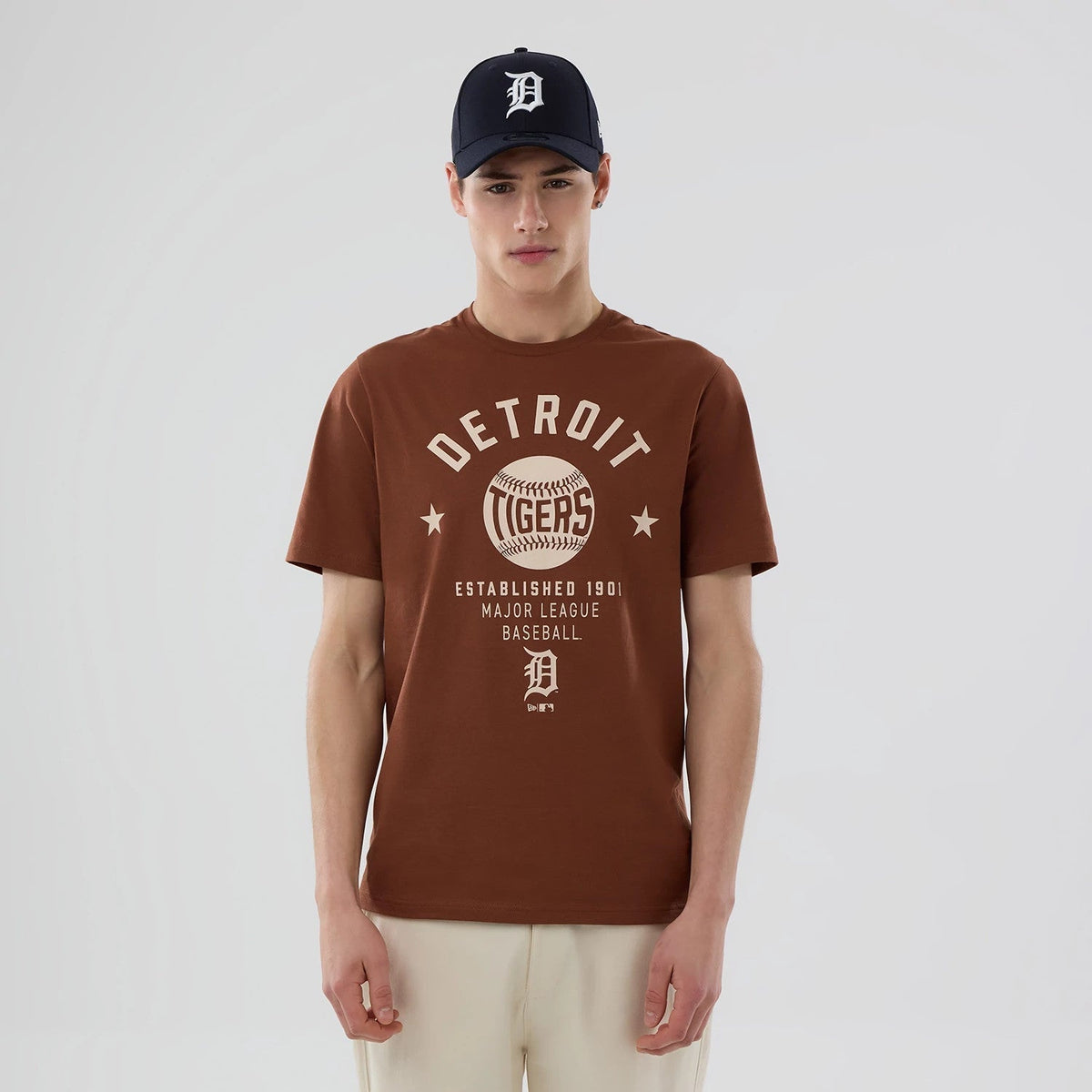 Detroit Tigers MLB Graphic Brown T-Shirt-Benirox