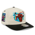 Chicago Bulls NBA Hardwood Classic Cream & Black 19TWENTY Adjustable Cap-Benirox