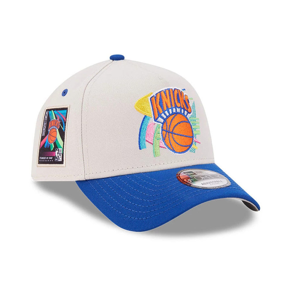 Knicks NBA Hardwood Classic Light Beige 9FORTY A-Frame Adjustable Cap-Benirox