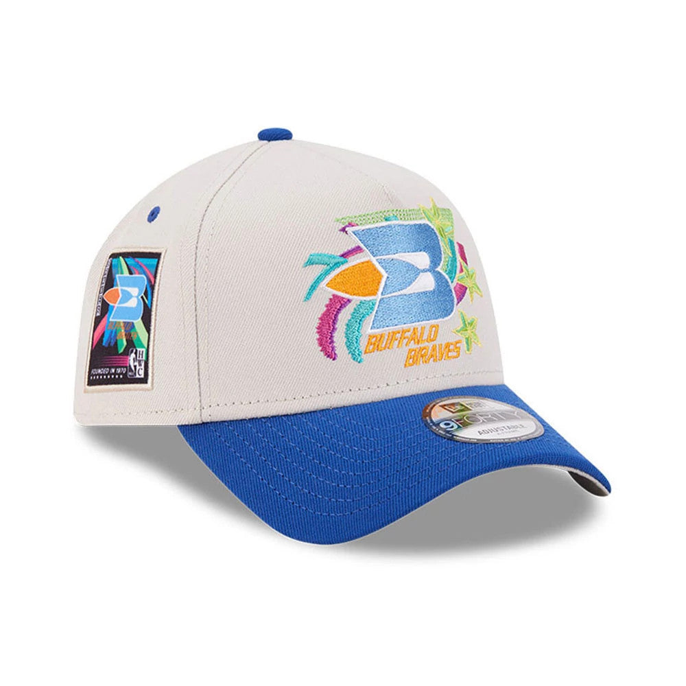 Buffalo Braves NBA Hardwood Classic Light Beige 9FORTY A-Frame Adjustable Cap-Benirox
