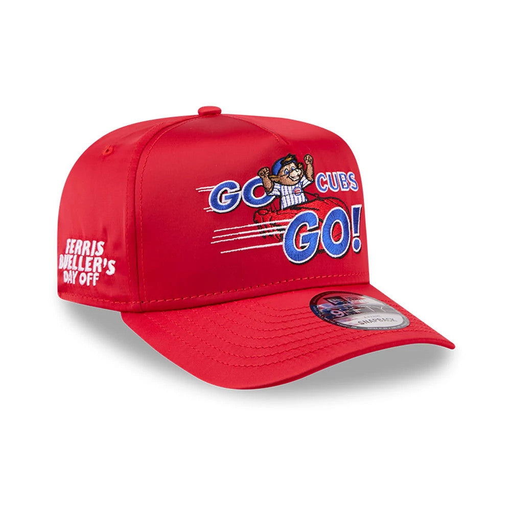 Cubs MLB X Ferris Bueller's Day Off Red 9FIFTY A-Frame Snapback Adjustable Cap-Benirox