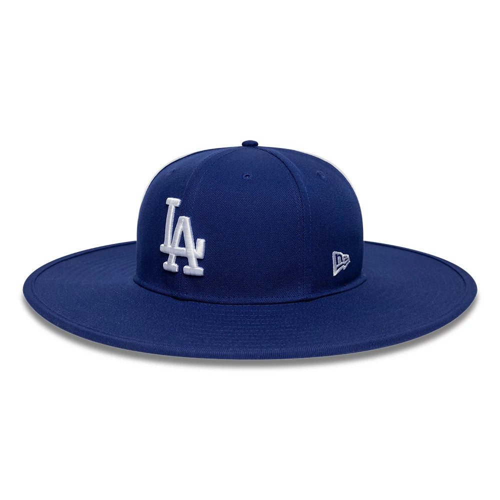 LA Dodgers MLB 6 Panel Dark Blue Fitted Bucket Hat-Benirox