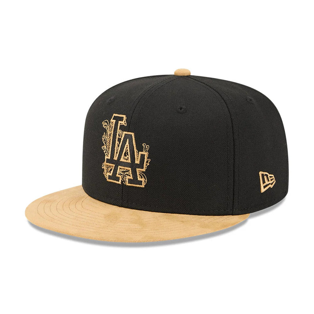 LA Dodgers MLB 59FIFTY Day Fauna Black 59FIFTY Fitted Cap-Benirox