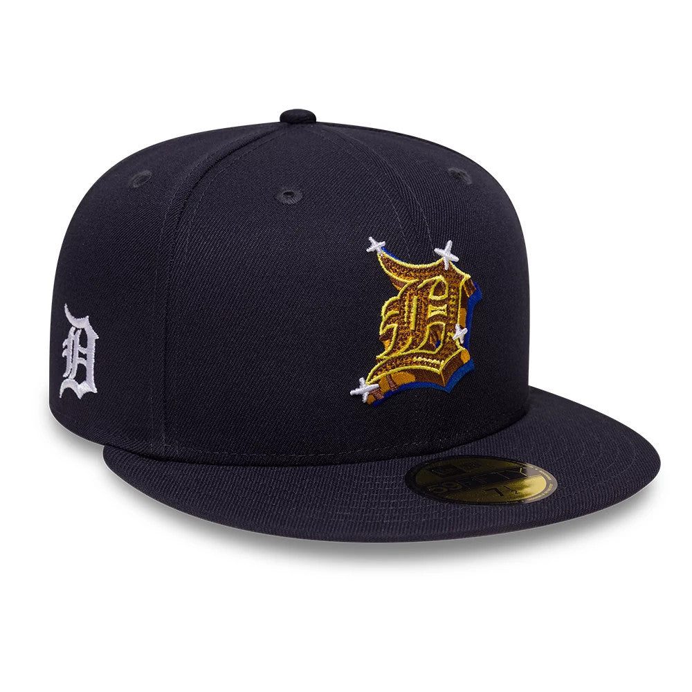 Detroit Tigers MLB Emblem Navy 59FIFTY Fitted Cap-Benirox