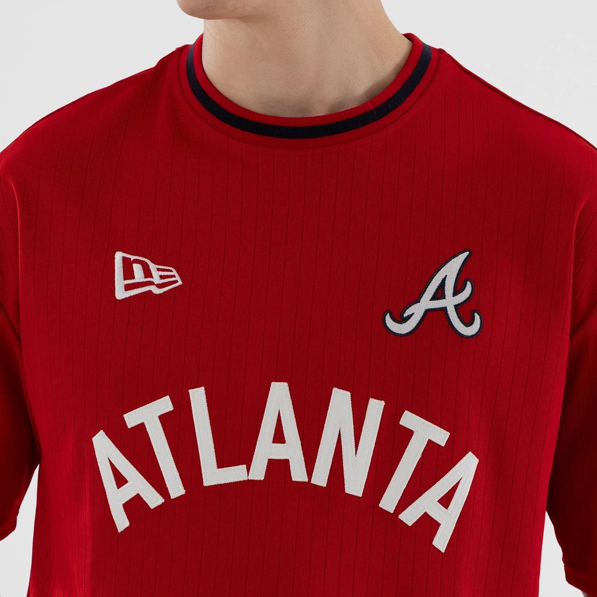 Atlanta Braves MLB Red Oversized T-Shirt-Benirox