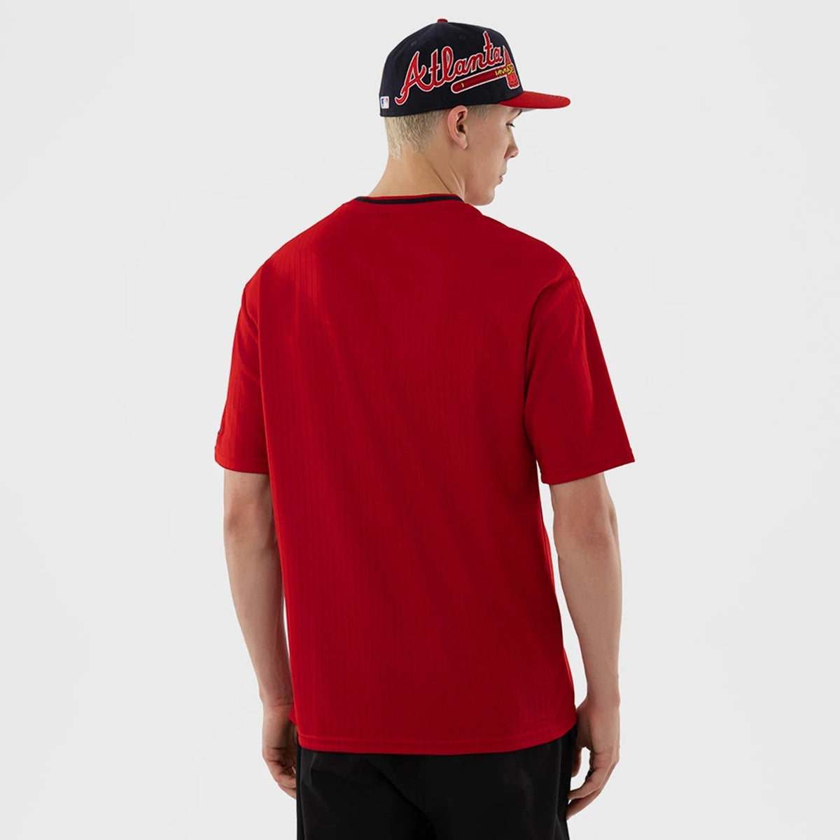 Atlanta Braves MLB Red Oversized T-Shirt-Benirox