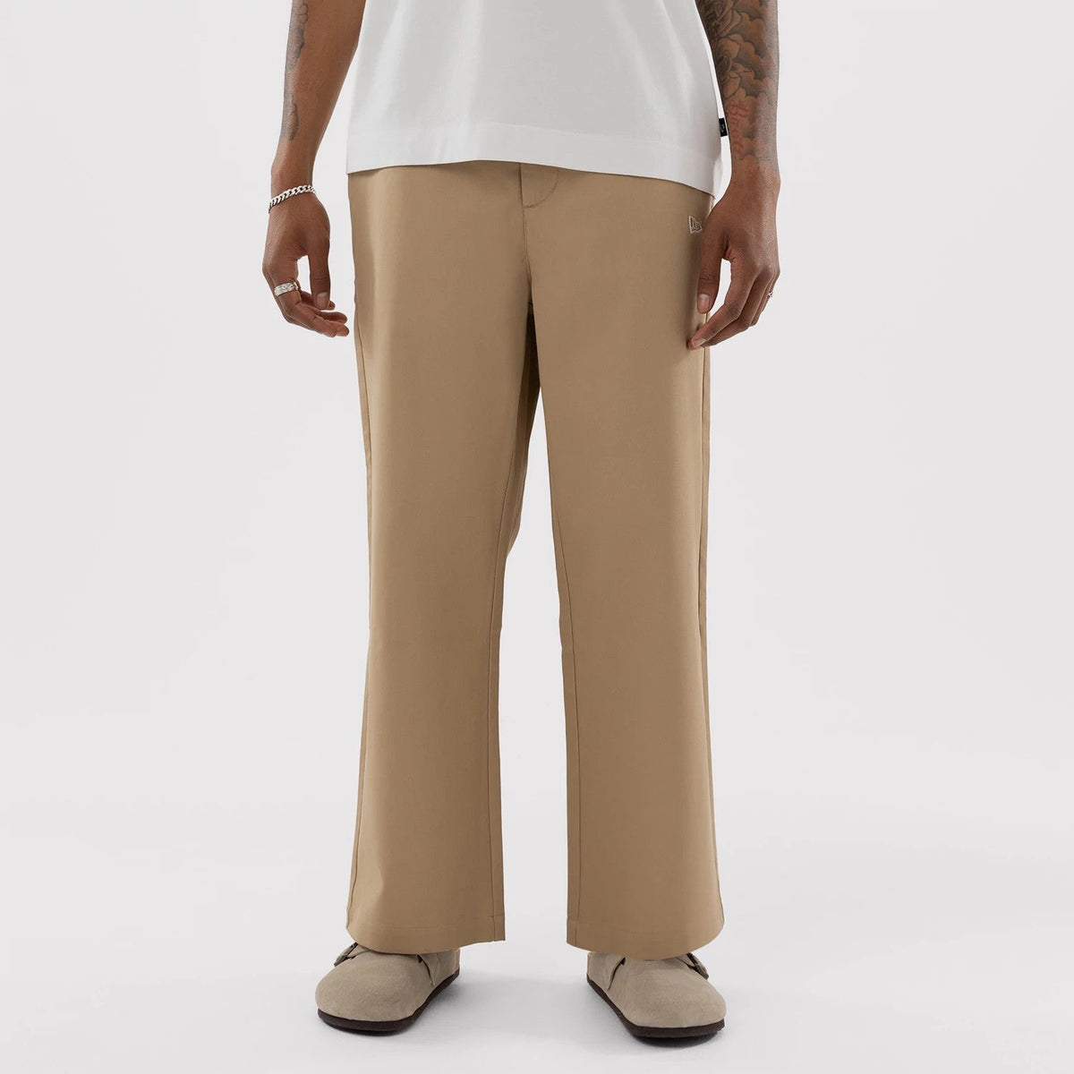 Athletics MLB Beige Woven Chinos-Benirox