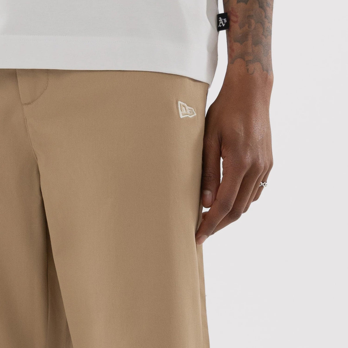 Athletics MLB Beige Woven Chinos-Benirox