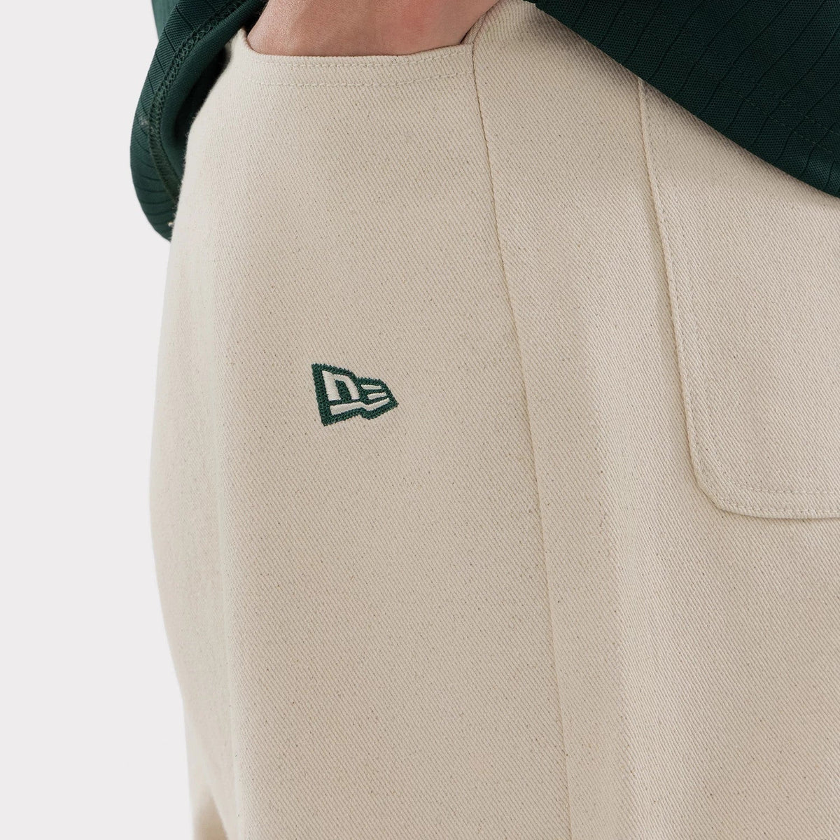 Athletics MLB Jort Cream Oversized Shorts-Benirox