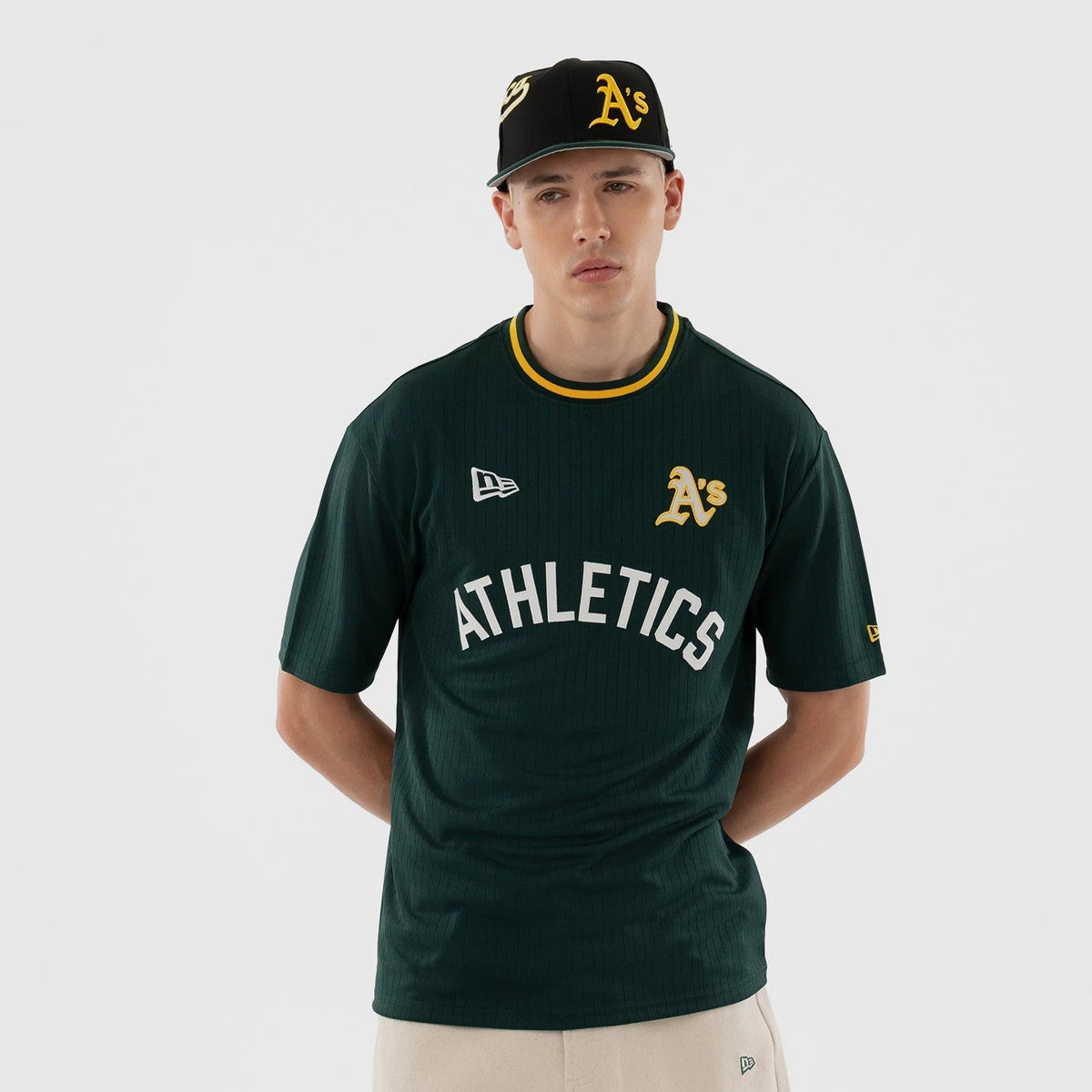 Athletics MLB Dark Green Oversized T-Shirt-Benirox