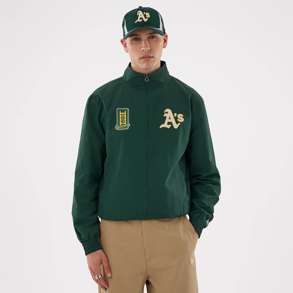 Athletics MLB Dark Green Sports Jacket-Benirox