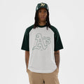 Athletics MLB White Boxy T-Shirt-Benirox