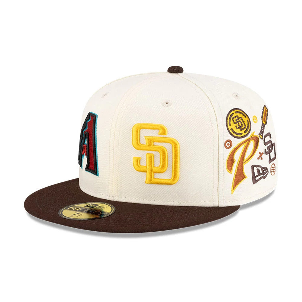 All Over MLB Mexico City Series 2026 White 59FIFTY Fitted Cap-Benirox