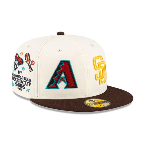All Over MLB Mexico City Series 2026 White 59FIFTY Fitted Cap-Benirox
