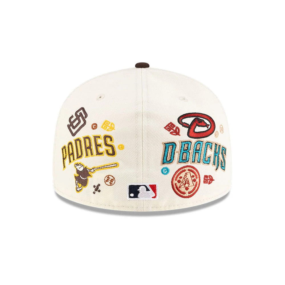 All Over MLB Mexico City Series 2026 White 59FIFTY Fitted Cap-Benirox