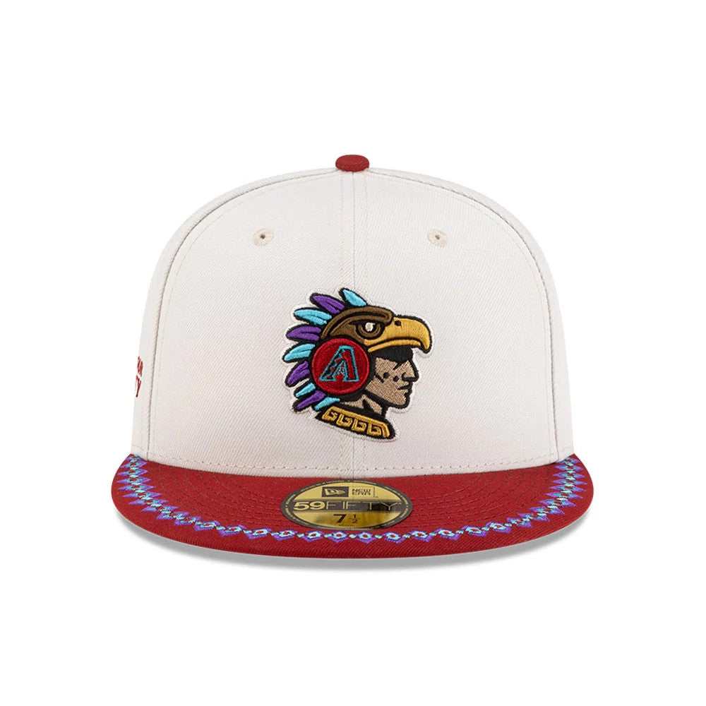 Arizona Diamondbacks MLB Mexico City Series 2026 White 59FIFTY Fitted Cap-Benirox