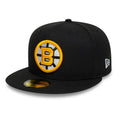 Boston Bruins NHL Basic Black 59FIFTY Fitted Cap-Benirox