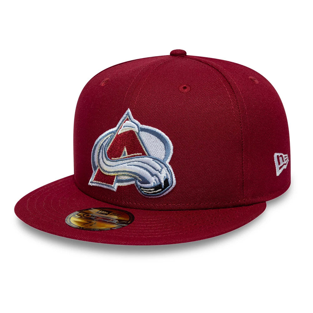Colorado Avalanche NHL Basic Dark Red 59FIFTY Fitted Cap-Benirox