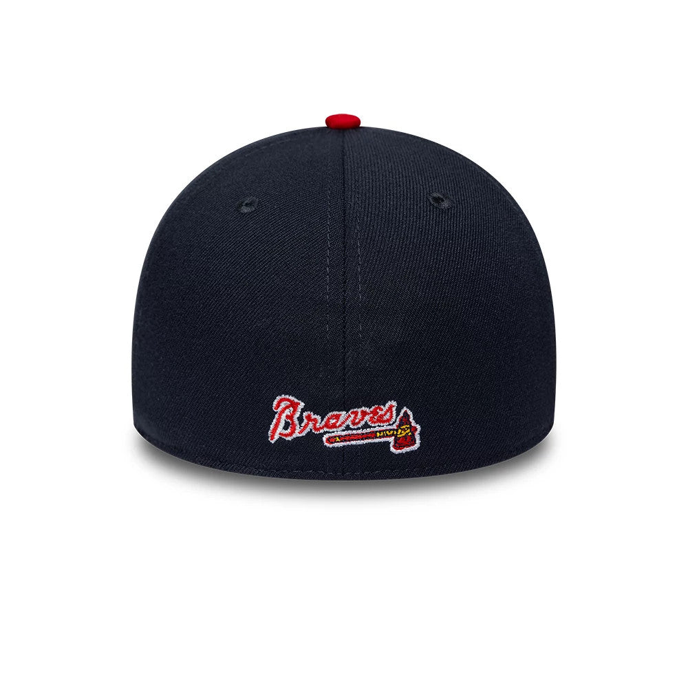 Atlanta Braves MLB Classic Navy 39THIRTY Stretch Fit Cap-Benirox