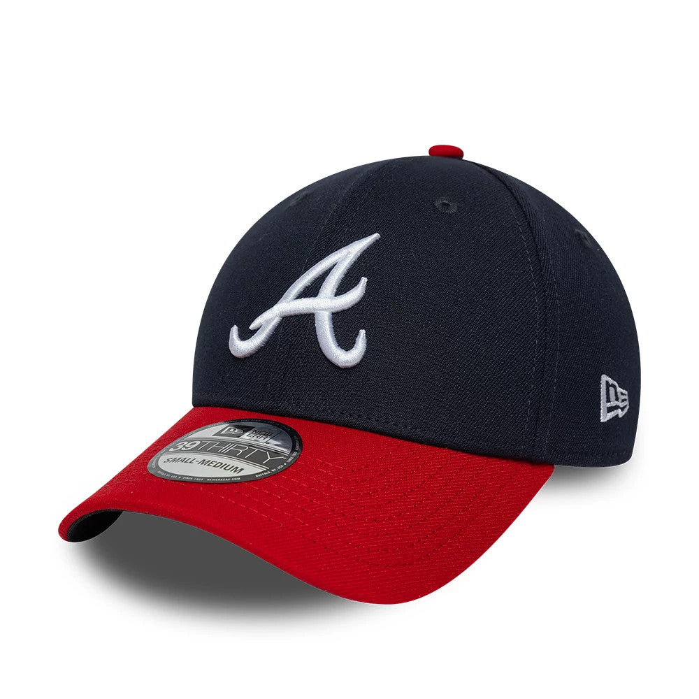Atlanta Braves MLB Classic Navy 39THIRTY Stretch Fit Cap-Benirox
