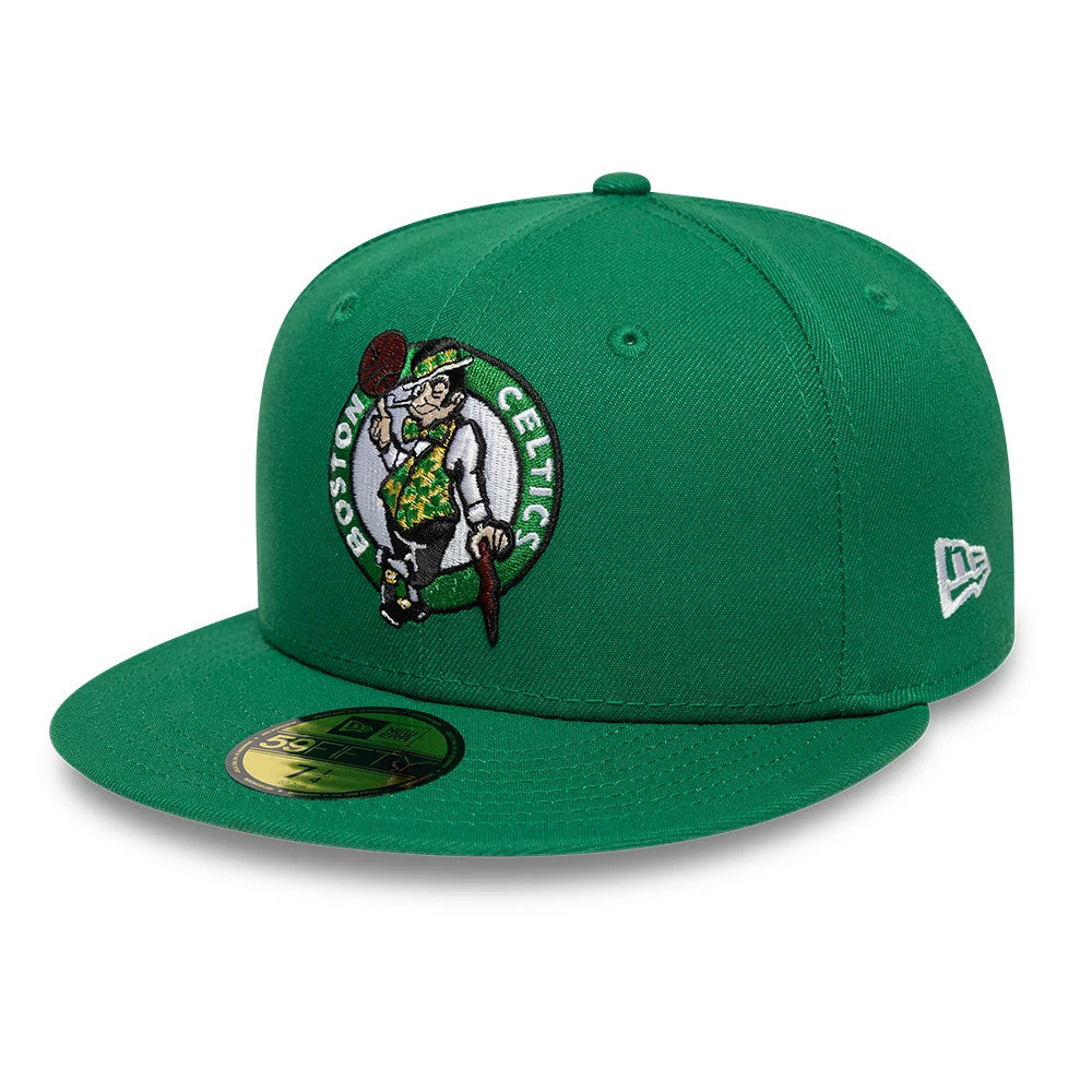 Boston Celtics NBA Basic Green 59FIFTY Fitted Cap-Benirox