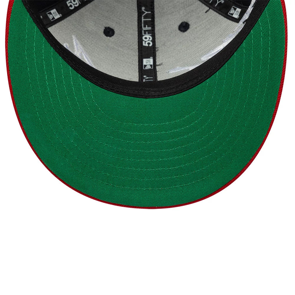 Atlanta Braves MLB Side Script Navy Low Profile 59FIFTY Fitted Cap-Benirox