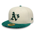 Athletics MLB Paisley Visor Cream 59FIFTY Fitted Cap-Benirox