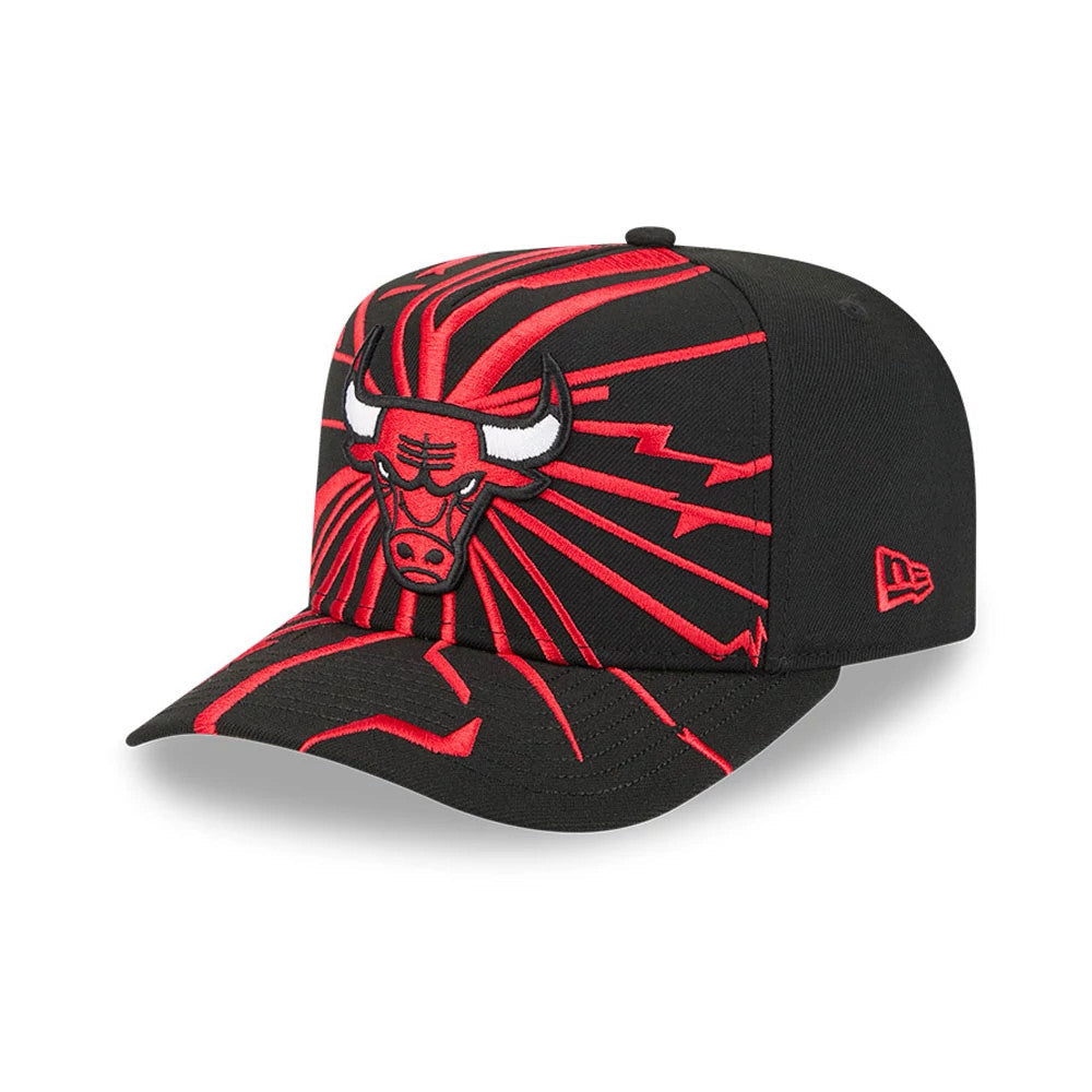 Chicago Bulls NBA Shattered Black 9FORTY A-Frame Adjustable Cap-Benirox