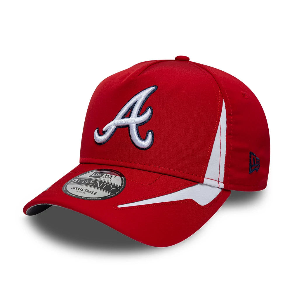 Atlanta Braves MLB Panel Red 9TWENTY A-Frame Adjustable Cap-Benirox